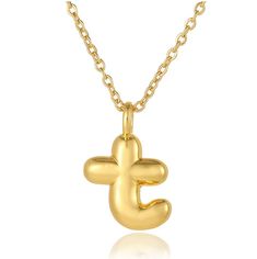 Indulge in luxury with our Bubble Initial Necklace. Each letter is delicately encased in a unique bubble design, adding an elegant touch to your outfit. Made with high-quality materials, this necklace is the perfect personalized accessory for any occasion. Elevate your style with our Bubble Initial Necklace. MATERIALS Genuine 14K Gold Plating Stainless Steel Lobster Claw Clasp 100% Handmade with care 100% Nickel Free SIZE Length: 15" long + 3" extension Emily Gemma, Victoria Emerson, Bubble Design, Personalized Accessories, Layered Bracelets, Fine Earrings, Elevate Your Style, Initial Necklace, Gold Plating