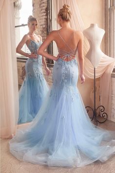 This exquisite Cinderella Divine dress features a figure-hugging mermaid silhouette, adorned with sparkling embellishments for a timelessly glamorous look. Perfect for a special occasion, this dress will ensure you make an unforgettable impression. Tulle Pattern, Lavender Prom Dresses, Cinderella Divine, Layered Tulle Skirt, Sleeveless Dresses, Mermaid Evening Dresses, Mermaid Silhouette, Mermaid Skirt, Mermaid Gown