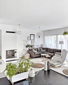 the living room is clean and ready for us to use in its new owner's home