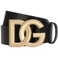 70, Color: Nero / Gold A Gleaming Dg Logo Buckle Enhances The Statement-Making Look Of A Calfskin-Leather Belt In A Bold Hue. Leather Made In Italy Designer Black Belt With Metal Logo, Designer Black Belts With Metal Logo, Designer Black Belt With Gold-tone Logo Plaque, Designer Black Belts With Gold-tone Logo Plaque, Chic Black Belt With Gold-tone Logo Plaque, Elegant Leather Belt With Logo, Dg Logo, Leather Belt, Calf Skin