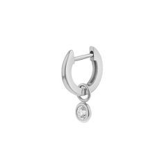 This dome shaped huggie hoop with stunning diamond drop charm will be the most versatile earrings you own! The sister style to our Slim Dome Huggie these hoops have a removable diamond drop charm and can go from casual to evening chic in a flash. Layered into your favorite stack and super cute alone, these hoops will add that effortless glam to your look. You will not want to take these off! Hoop Size: 10mm Diameter - 1.8mm(W) Approx. 0.07cts - 2.5mm Diamond (0.15cts for Pair) High Quality G Co Aztec Rings, Diamond Drops, Belly Button Rings, Natural Diamonds, Necklaces Bracelets, Gold Diamond, Silver Bracelet, Flash, White Gold