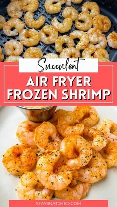 air fryer frozen shrimp is an easy and delicious appetizer to serve on the grill