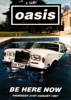 Oasis Be Here Now Album Cover Print Wall art Poster 1576709751 Oasis Album, Oasis Band, The Wombats, Retro Auto, Vintage Music Posters, Promo Poster, Band Poster, Be Here Now, Music Poster Design