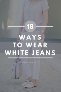 Simple Outfits For Women, White Jeans Outfit Spring, White Jeans Outfit Summer, White Jeans Spring, White Jeans Summer, Bootcut Jeans Outfit, How To Wear White Jeans, Dinner Outfit Ideas, White Fashion Sneakers