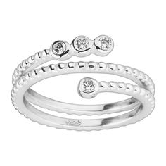 PRICES MAY VARY. Shine like the stars in this spiral ring. White cubic zirconia accents dot the ends of this open wrap ring, textured for added detail. Wear it on its own or layer it with other Silpada rings for a look that's unexpected and unforgettable. Piece comes with a “.925” sterling silver stamp as a symbol of guaranteed product quality. Sterling silver, cubic zirconia Ring face measures 3/8 inches in width .925 sterling silver quality stamp Shine like the stars in this spiral ring. White Shine Like The Stars, Spiral Ring, Silpada Jewelry, Wrap Ring, Cubic Zirconia Rings, Interstellar, Wrap Rings, Womens Jewelry Rings, Sterling Ring