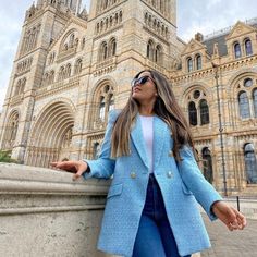 Size Xs Nwt. Seen On Bloggers. Textured Blue With Gold Decorative Buttons. Lapel Collar. Approx Measurements: Pit To Pit: 16”. Length: 29”. Smoke Free Home. Reasonable Offers Welcome! #Blazer #Balmain #Chanel #Luxury #Designer #Bloggerfave Winter Fitted Light Blue Blazer, Fitted Light Blue Winter Blazer, Chic Fitted Light Blue Blazer, Chic Light Blue Fitted Blazer, Light Blue Winter Office Blazer, Fitted Light Blue Fall Blazer, Fitted Light Blue Blazer For Fall, Tailored Light Blue Fall Blazer, Chic Light Blue Winter Blazer