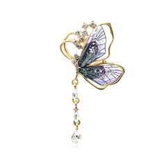 PRICES MAY VARY. Title: Fashion Butterfly Brooches Tassel Rhinestone Gradient Crystal Butterfly Pins Brooch Insect Lapel Pin Shirt Brooch Artist Jewelry. Product Type: Departments > Women > Jewelry > Brooches & Pins Hummingbird Jewelry, Artist Jewelry, Pins Brooch, Brooch Fashion, Fashion Butterfly, Butterfly Pin, Lady Girl, Crystal Butterfly, Butterfly Brooch