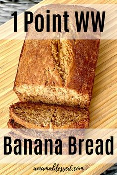 Best Weight Watchers Banana Bread Recipe - A Mama Blessed Ww Banana Bread Recipe, Ww Banana Bread, Weight Watchers Banana Bread, Weight Watchers Meal Plans, Weight Watchers Snacks, Points Plus, Ww Points