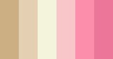 an image of a color scheme with different shades and colors on it, including pink, brown