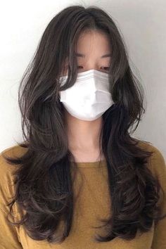 Korean Wavy Hair, Wolfcut Hair Long, Thick Wavy Hair, Hair Inspiration Long, 얼굴 그리기, Korean Hair, Medium Long Hair