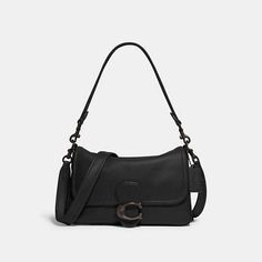 Black Coach Purse, Signature Hardware, Coach Leather, Small Accessories, Coach Purses, Leather Care, Coach Bags, Smooth Leather, Inside Pocket