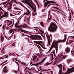 an abstract pink and black background with swirly lines in the shape of waves on it