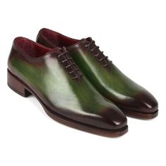 Formal Lace-up Dress Shoes With Red Sole, Leather Closed Toe Shoes For Groom, Green Goodyear Welted Leather Shoes, Leather Wedding Shoes For Semi-formal Occasions, Formal Green Lace-up Dress Shoes, Elegant Leather Shoes For Groom With Closed Toe, Elegant Closed Toe Leather Shoes For Groom, Leather Oxfords For Groom With Round Toe, Green Formal Oxfords With Round Toe