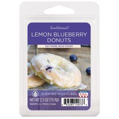 a package of lemon blueberry donuts