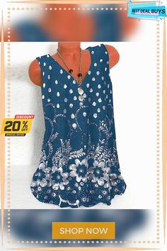 Women's Tank Top Red Royal Blue Floral Print Sleeveless Daily Going Out Streetwear V Neck Regular Plus Size L Casual Sleeveless Floral Print Vest, Casual Floral Print Vest, Casual Floral Print Sleeveless Vest, Blue Sleeveless Summer Vest, Blue Summer Vest, Blue Sleeveless Beach Vest, Blue Floral Print, Plus Size Tops, Blue Floral