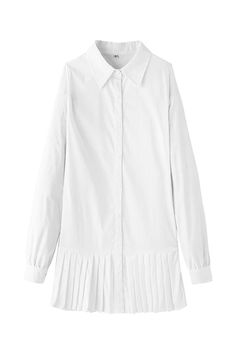 Pleated Fashion Plain Shirt Dress - North Pleated Fashion, Minimalist Winter, Pleated Shirt Dress, Pleated Gown, Chemise Dress, Lady A, Pleated Shirt, Dress 2024, Pleated Mini Dress