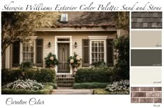 the exterior color scheme for a house