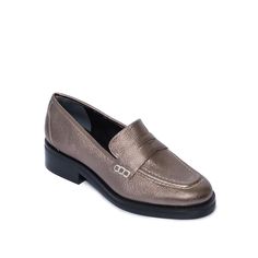 Crafted in butter-soft leather or suede and featuring  a sleek rubber sole, this timeless loafer style ensures both comfort and practicality. Loafer Suede upper and Leather lining Rubber Sole Cushioned Footbed Made in Brazil Fits True to Size Slip On Elegant Leather-lined Slip-ons For Fall, Formal Moccasins With Textured Sole And Flat Heel, Formal Moccasins With Textured Sole, Modern Almond Toe Loafers For Galas, Modern Slip-on Loafers For Galas, Formal Slip-on Platform Loafers With Textured Sole, Modern Brogue Moccasins For Office, Elegant Plain Toe Platform Loafers For Office, Classic Silver Flats With Round Toe