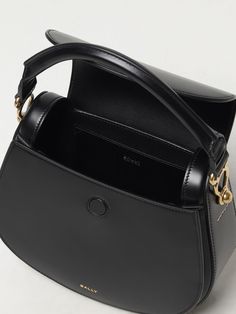 Mini Bag BALLY Woman color Black Chic Compact Black Bag, Luxury Black Mini Bag, Black Bucket-shaped Formal Bag, Bally Bags Women, Bally Bag Men, Black Mini Bag, Italian Fashion Designers, Black Mini, Woman Colour