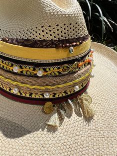 Colombian Handmade Hat, Infinity Lucky Eye Ref, Colorful Summer Hat for Women, Straw Hat , Beach Hat , Decorated Hat, Gift for Her - Etsy Artisan Natural Fedora For Beach, Multicolor Toquilla Straw Hat For Vacation, Multicolor Summer Straw Hat For Festival, Multicolor Summer Fedora For Vacation, Artisan Summer Hats For Vacation, Summer Multicolor Straw Hat For Festival, Artisan Panama Hat For Summer Beach, Multicolor Summer Festival Straw Hat, Adjustable Multicolor Fedora For Beach