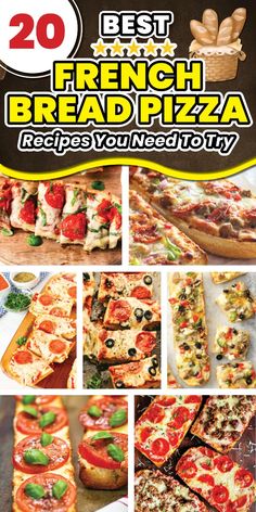 the best french bread pizza recipe you need to try in this book cover is an easy way to make it at home