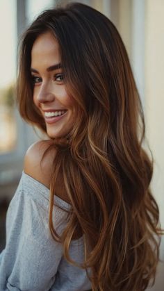 Fall in Love: 15 Balayage Hair Ideas for a Seasonal Upgrade - Cheerful Talks Fall Balayage Hair, Balyage Long Hair, Balayage Hair Ideas, Balayage Styles, Fall Balayage, Fall Hair Ideas, Brunette Blonde, Brunette Balayage