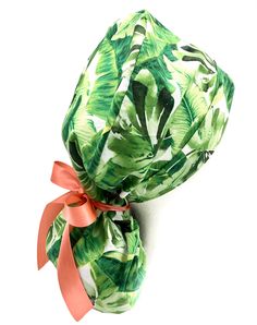 Tropical Scrub caps, Florida OR scrub hats, ponytail scrub cap, medical cap for healthcare workers. Choose tie backs, 4 color options! by ClaremUS on Etsy