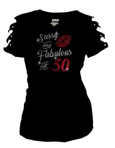 PRICES MAY VARY. Sassy and Fabulous at 50, 50th Birthday Shirt for Women Bling T-Shirt, 50th Birthday Tops, Birthday Gift, Concert Shirt, Going Out Tops Blouse, Soft Shirt, Event Shirt, Church Shirt, Party Shirt, Birthday Shirt Tops, birthday crew shirts, queens of the stone age t-shirt birthday gifts for teen girls, women, family birthday shirts lets fiesta shirt Bling Bling Rhinestones T-Shirt Sassy and Fabulous at 50 Bling T-Shirt, 50th Birthday Shirt Ripped Cut Out Short Sleeves Size ; Bust African Birthday Tee Shirts For Women, Casual Cheap Shirt For Birthday, Affordable Black Shirt For Birthday, Sassy Shirts For Women Birthday, 50th Birthday Shirts For Women Shirts By Sarah, Adult Birthday Shirts For Women Casual, Birthday Tee Shirts For Women Club, Cheap Casual Shirt For Birthday Gift, Custom Birthday Shirts Classy