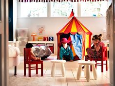 just bought this play tent for the nieces and nephews @ ikea $20. I would have loved this as a kid Kids Playroom Basement, Kids Playroom Art, Ikea Kids Room, Children's Bedroom Ideas, Ikea Kids, Kids Room Furniture, Rooms Ideas, Best Ikea, Play Tent