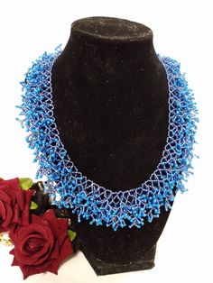 A handmade glass beaded necklace that is perfect for any occasion: parties, weddings, holidays, birthdays, anniversaries. All products are hand-crafted by my mother. Dimensions: - Length: 20.5 cm - Width: 14.7 cm - Height: 2.0 cm Lightweight, high quality with hook as a clasp. Will respond to concerns and suggestions promptly. Shipping costs: Free Domestic Shipping. All orders are sent by air-mail with tracking number. Time of delivery: Estimated 2-5 days for domestic shipping; international may take 7-14 days. Feel free to check out our other similiar products! Link: https://www.etsy.com/shop/NurKnitsNKrafts Blue Beaded Czech Glass Necklaces, Blue Colorful Beads Necklace For Wedding, Blue Czech Glass Beaded Chain, Blue Necklace With Colorful Beads For Wedding, Blue Wedding Necklaces With Colorful Beads, Blue Wedding Necklace With Colorful Beads, Czech Glass Beaded Necklaces With Polished Beads For Party, Czech Glass Polished Bead Necklaces For Party, Party Czech Glass Beaded Necklaces With Polished Beads