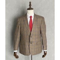 This Listing Is For A New Without Tags Tommy Hilfiger Men's 40 Short Sport Coat In A Tan & Blue Check Pattern. Fully Lined, Two Button Closure, Two Front Flap Pockets, Welt Pocket At Chest, Notch Lapel, Side Vents, 4-Button Cuff. 100% Linen, Dry Clean Only. Approximate Measurements Are As Follows: Shoulder-To-Shoulder: 18" Armpit-To-Armpit: 21" Top-To-Bottom: 30" Sleeve (From Shoulder Seam): 23" Color Disclaimer: Please Note Actual Color May Vary Slightly From What You See On Your Monitor/Screen Luxury Classic Sport Coat With Button Cuffs, Luxury Brown Sport Coat With Double Button Closure, Luxury Plaid Single-breasted Sport Coat, Luxury Button-up Sport Coat With Patch Pockets, Luxury Fitted Sport Coat With Snap Buttons, Luxury Brown Sport Coat With Flap Pockets, Tailored Plaid Sport Coat With Patch Pockets, Linnet, Blue Check