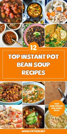 Bean Soup Recipes, Easy Soups, Easy Soup Recipes, Bean Soup, Chowder, Instant Pot, Soup Recipes, Stew, Dinner Recipes