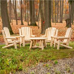 Dundalk LeisureCraft Canadian Timber Log Family Seating Set Log Chairs, Eastern White Cedar, Timber Logs, Cedar Log, Outdoor Sauna, Cottage Furniture, White Cedar, Log Furniture, Small Buildings