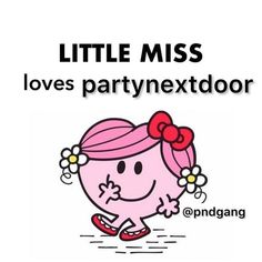 the little miss loves partynextdoor advertises for children's clothing