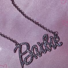 Get Ready For The Movie Premiere July 21st! Beautiful Shiny Barbie Necklace In Silvertone. All Women Are Barbie's In Our Own Way, Shape, And Style. This Movie Is Based For Women's Empowerment And I'm Right Behind That! Let's All Get With The Program And Come On Barbie, Let's Go Party! Swimsuit Barbie, Barbie Rhinestone, Barbie Necklace, Silver Ball Necklace, Swarovski Pearl Necklace, Twist Beads, Pineapple Necklace, Kate Spade Necklace, Faith Necklace