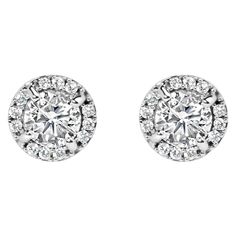 Embrace understated elegance with our Diamond Hidden Halo Stud Earrings, crafted from gleaming 10K white gold. Adorned with 50 natural round diamonds totaling 1.0 cttw, each stone set in a secure 4-prong setting. The H-I color diamonds dazzle with captivating brilliance. The hidden halo design adds an extra touch of glamour, making these earrings a perfect choice for any occasion. Finished with push-back closures, they offer both comfort and security. Elevate your style with the timeless allure of diamonds, adding a touch of sophistication to every ensemble. Product Features: Diamond Type: Natural White Diamonds Diamond Count: 50 Round-Cut Diamonds Diamond Color: H-I Diamond Clarity: I1-I2 Diamond Weight: 1.0 cttw Diamond Setting Types: 4-Prong, Shared Prong & Channel Product Gram Weight: Halo Stud Earrings, Halo Design, American Modern, Halo Earrings Studs, Diamond Settings, Hidden Halo, Modern Earrings, Earring Findings, Diamond Clarity