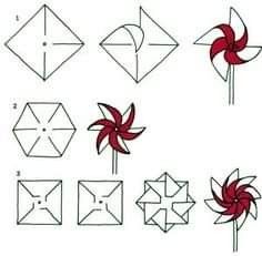 how to make origami flowers step by step