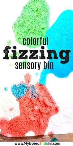 colorful fizzing is an easy art activity for kids