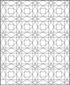 a black and white geometric design with lines in the middle, on top of each other