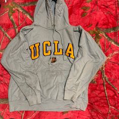 Ucla Hoodie With Pockets Size: Small, Good Condition Never Worn Casual College Hoodie For Winter, Casual Winter Hoodie For College, Hooded Sweatshirt For Campus In Fall, Hooded Sweatshirt For Fall Campus Wear, Hooded Fall Sweatshirt For Campus, Gray Collegiate Hoodie For Winter, Collegiate Hooded Hoodie For Fall, Varsity Hooded Hoodie For Campus, Varsity Hoodie For Campus