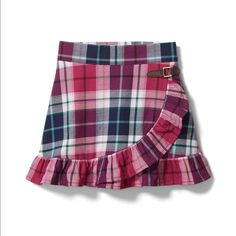 Brand New Never Been Worn. Super Cute But By The Time Came To Wear It It Didn’t Fit Anymore. Plaid Trend, Kids Plaid, Blue Plaid Dress, Red Plaid Dress, Preppy Plaid, Gardening Outfit, Tartan Dress, Girls Wardrobe, Plaid Mini Skirt