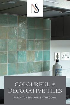 colorful and decorative tiles for kitchens and bathrooms