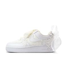 Add some edge to your shoe collection with these Openwork Lace Custom Air Force 1s. The intricate lace design adds a touch of finesse to these iconic sneakers. Stand out from the crowd and show off your unique sense of style with these one-of-a-kind kicks. Exactly as shown in the pictures. 📷 Brand New & Authentic. 💯 Hand Painted with attention to detail. 👨‍🎨 Waterproof and Flexible. ❤️ Unisex model. Please refer to the Size Chart. 👟👫 Free Worldwide Shipping. ✈️🌍 Elegant Sneakers, Iconic Sneakers, Air Force 1s, Custom Air Force 1, Sneaker Games, Air Force 1 Low, Custom Sneakers, Sneaker Collection, Designer Sneakers