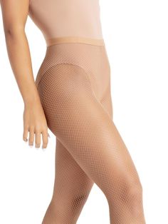 Professional Fishnet Seamless TightShow them how you Burlesque in the Professional Fishnet Seamless Tight. Plush, elastic waistband holds the fishnet tight securely in place during intense routines. Features solid foot pads that will prevent shoes from slipping. Our Professional Fishnet Seamless Tights have been chosen for stage and screen by professionals like Madonna, Lady Gaga and Beyoncé!Product Features: Fishnet footed tight 80% Nylon, 20% Spandex Plush, elastic waistband Tight cannot be dyed Soft nylon sock lining Solid foot pads Recommended care: hand wash cold and hang dry Dance Belt, Ballroom Shoes, Dance Sneakers, Nylon Socks, Jazz Shoes, Dance Tights, Dance Shorts, Dance Bag, Fishnet Tights