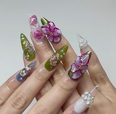 #pisces #nails Pisces Nails, Hippie Nails, Grunge Nails, Glamorous Nails, Exotic Nails, Gem Nails, Easter Nails