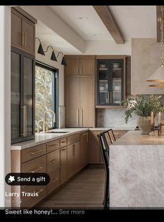 the kitchen is clean and ready to be used as a dining room or family room