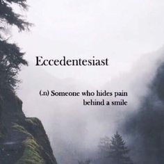 an image of the words ecededentesiast on top of a mountain