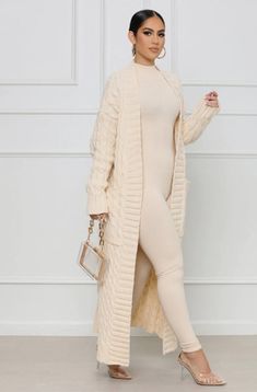 Embrace your cozy & stylish side Thick Cardigan, Women Long Cardigan, Knit Sweater Coat, Textured Cardigan, Long Knit Cardigan, Gabrielle Union, Cardigan Casual, Maxi Cardigan, Gilet Long