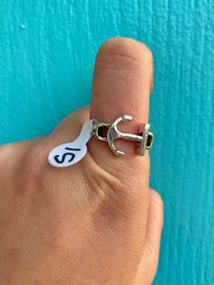 Alloy metal finger ring that is antique silver, this ring has a cute anchor design and it is a size 8. Anchor Rings, Anchor Design, Shark Tooth Necklace, Tooth Necklace, Last Minute Gifts, Gold Plated Jewelry, Jewelry Plate, Alex And Ani Charm Bracelet, Rings Statement