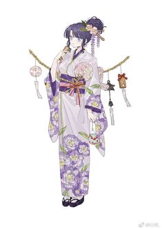 an anime character dressed in traditional japanese clothing